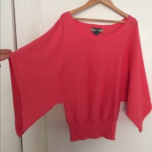 525 America pink batwing crop fine sweater top s